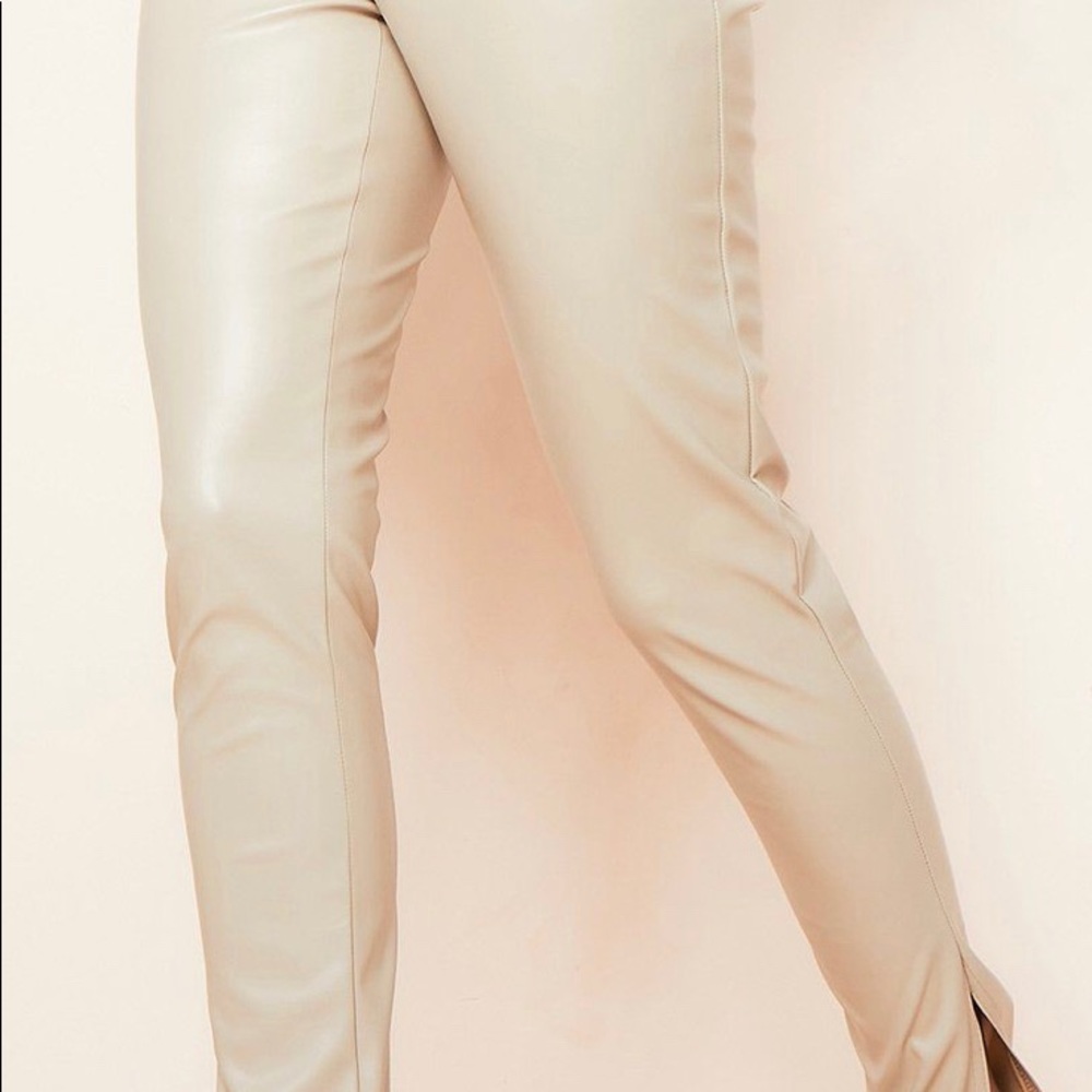 Leather pants set